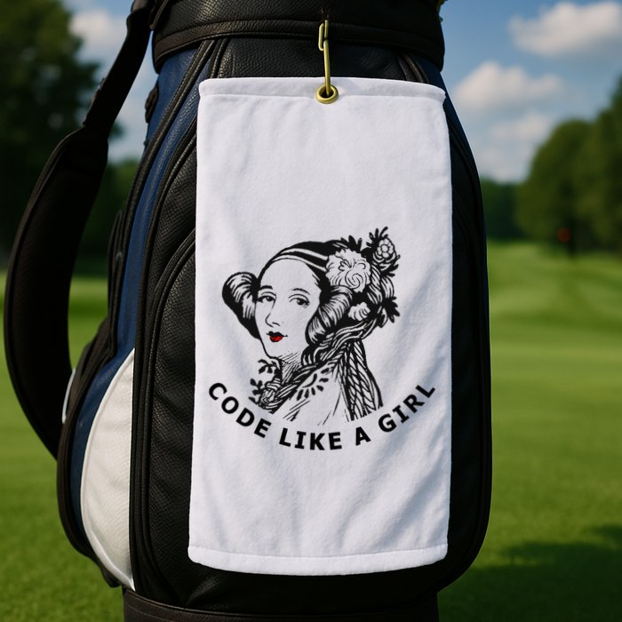 Ada Lovelace Code Like A Girl Golf Towel