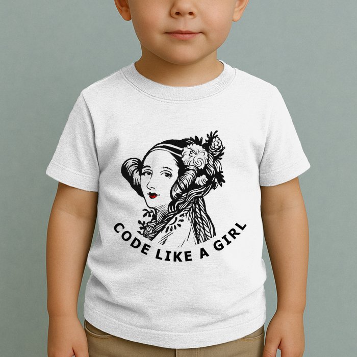 Ada Lovelace Code Like A Girl Toddler T-Shirt