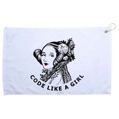 Ada Lovelace Code Like A Girl Grommeted Golf Towel
