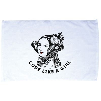 Ada Lovelace Code Like A Girl Microfiber Hand Towel