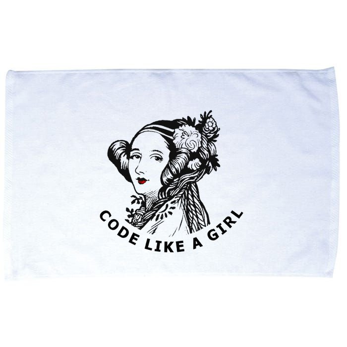 Ada Lovelace Code Like A Girl Microfiber Hand Towel