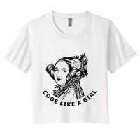 Ada Lovelace Code Like A Girl Crop Top