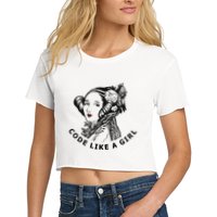 Ada Lovelace Code Like A Girl Crop Top