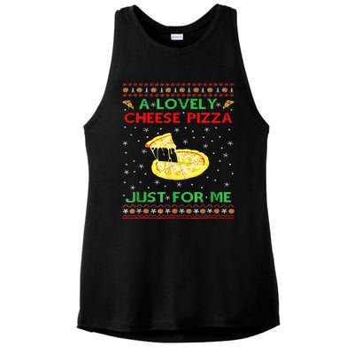 A Lovely Cheese Pizza Alone Funny Kevin X Mas Home Ladies PosiCharge Tri-Blend Wicking Tank