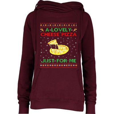 A Lovely Cheese Pizza Alone Funny Kevin X Mas Home Womens Funnel Neck Pullover Hood