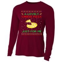 A Lovely Cheese Pizza Alone Funny Kevin X Mas Home Cooling Performance Long Sleeve Crew