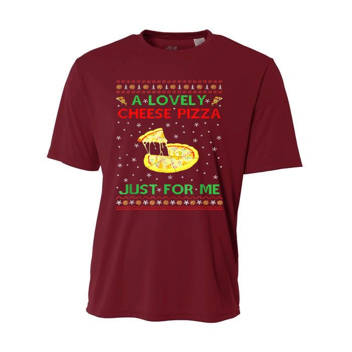 A Lovely Cheese Pizza Alone Funny Kevin X Mas Home Performance Sprint T-Shirt