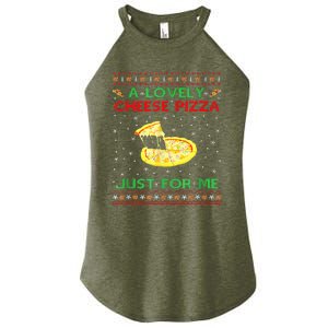 A Lovely Cheese Pizza Alone Funny Kevin X Mas Home Women’s Perfect Tri Rocker Tank