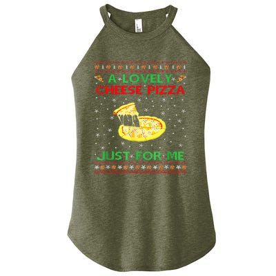 A Lovely Cheese Pizza Alone Funny Kevin X Mas Home Women's Perfect Tri Rocker Tank