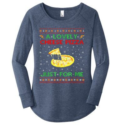 A Lovely Cheese Pizza Alone Funny Kevin X Mas Home Women's Perfect Tri Tunic Long Sleeve Shirt