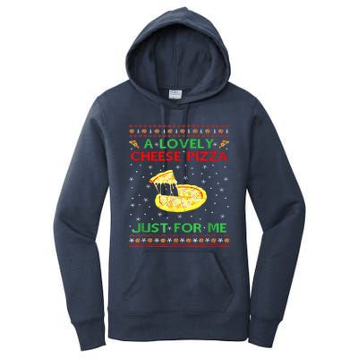 A Lovely Cheese Pizza Alone Funny Kevin X Mas Home Women's Pullover Hoodie