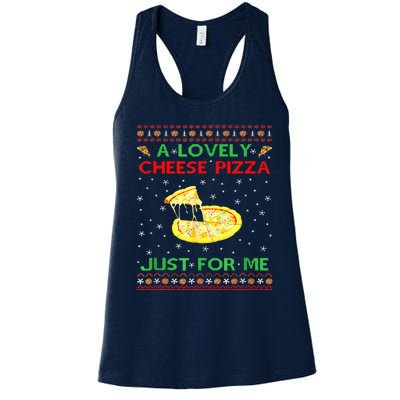 A Lovely Cheese Pizza Alone Funny Kevin X Mas Home Women's Racerback Tank