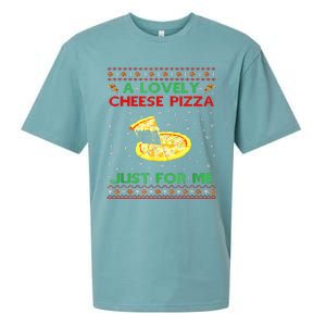 A Lovely Cheese Pizza Alone Funny Kevin X Mas Home Sueded Cloud Jersey T-Shirt