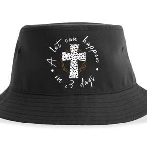 A Lot Can Happen In 3 Days Easter Christian Sustainable Bucket Hat