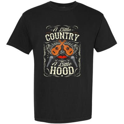 A Little Country A Little Hood Vintage Western Hip Hop Rap Garment-Dyed Heavyweight T-Shirt