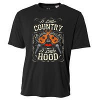 A Little Country A Little Hood Vintage Western Hip Hop Rap Cooling Performance Crew T-Shirt