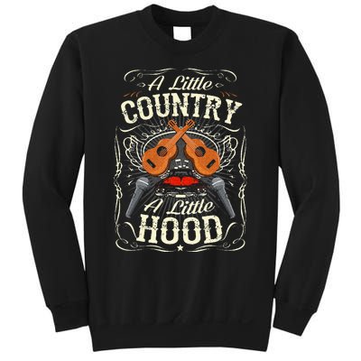 A Little Country A Little Hood Vintage Western Hip Hop Rap Sweatshirt