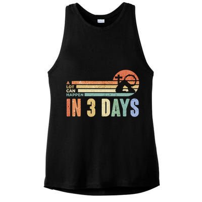 A Lot Can Happen In 3 Days Easter Jesus Design Ladies PosiCharge Tri-Blend Wicking Tank