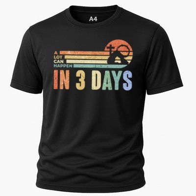 A Lot Can Happen In 3 Days Easter Jesus Design Performance Shirt