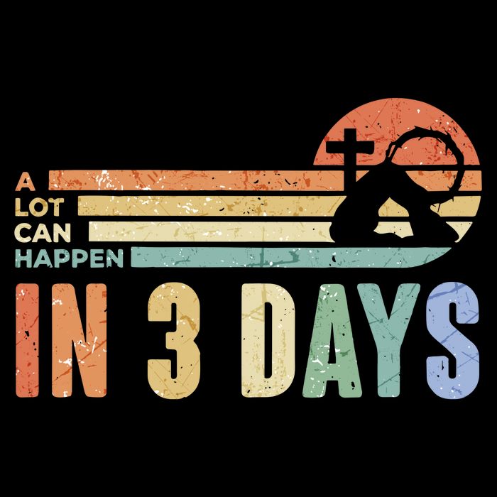 A Lot Can Happen In 3 Days Easter Jesus Design Cooling Performance Long Sleeve Crew