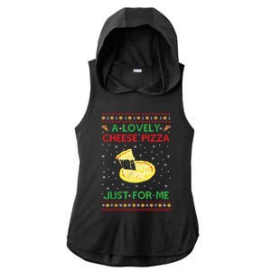 A Lovely Cheese Pizza Funny Kevin Xmas Ladies PosiCharge Tri-Blend Wicking Draft Hoodie Tank