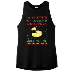 A Lovely Cheese Pizza Funny Kevin Xmas Ladies PosiCharge Tri-Blend Wicking Tank