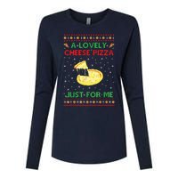 A Lovely Cheese Pizza Funny Kevin Xmas Womens Cotton Relaxed Long Sleeve T-Shirt