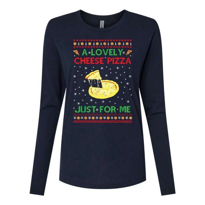 A Lovely Cheese Pizza Funny Kevin Xmas Womens Cotton Relaxed Long Sleeve T-Shirt