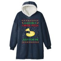 A Lovely Cheese Pizza Funny Kevin Xmas Hooded Wearable Blanket