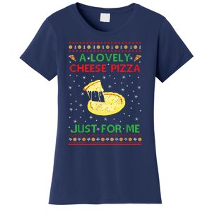 A Lovely Cheese Pizza Funny Kevin Xmas Women's T-Shirt