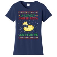 A Lovely Cheese Pizza Funny Kevin Xmas Women's T-Shirt