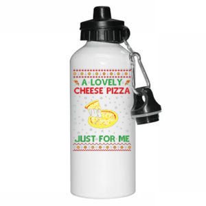 A Lovely Cheese Pizza Funny Kevin Xmas Aluminum Water Bottle