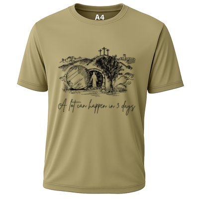 A Lot Can Happen In 3 Days Christian Easter Day Love Jesus Cooling Performance Crew T-Shirt