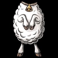 Adult Lamb Costume Drawstring Bag