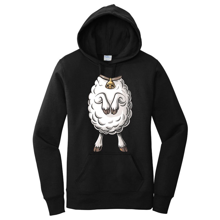 Adult Lamb Costume Women's Pullover Hoodie