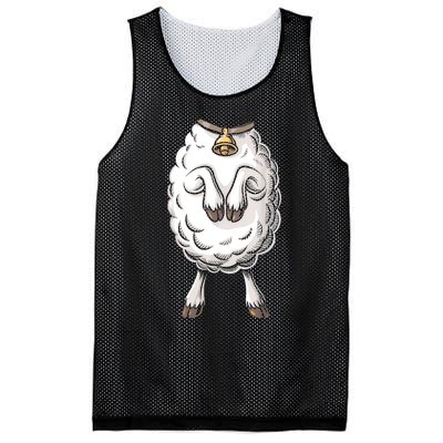 Adult Lamb Costume Mesh Reversible Basketball Jersey Tank