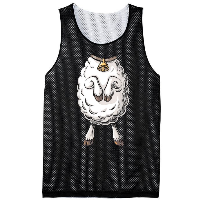 Adult Lamb Costume Mesh Reversible Basketball Jersey Tank