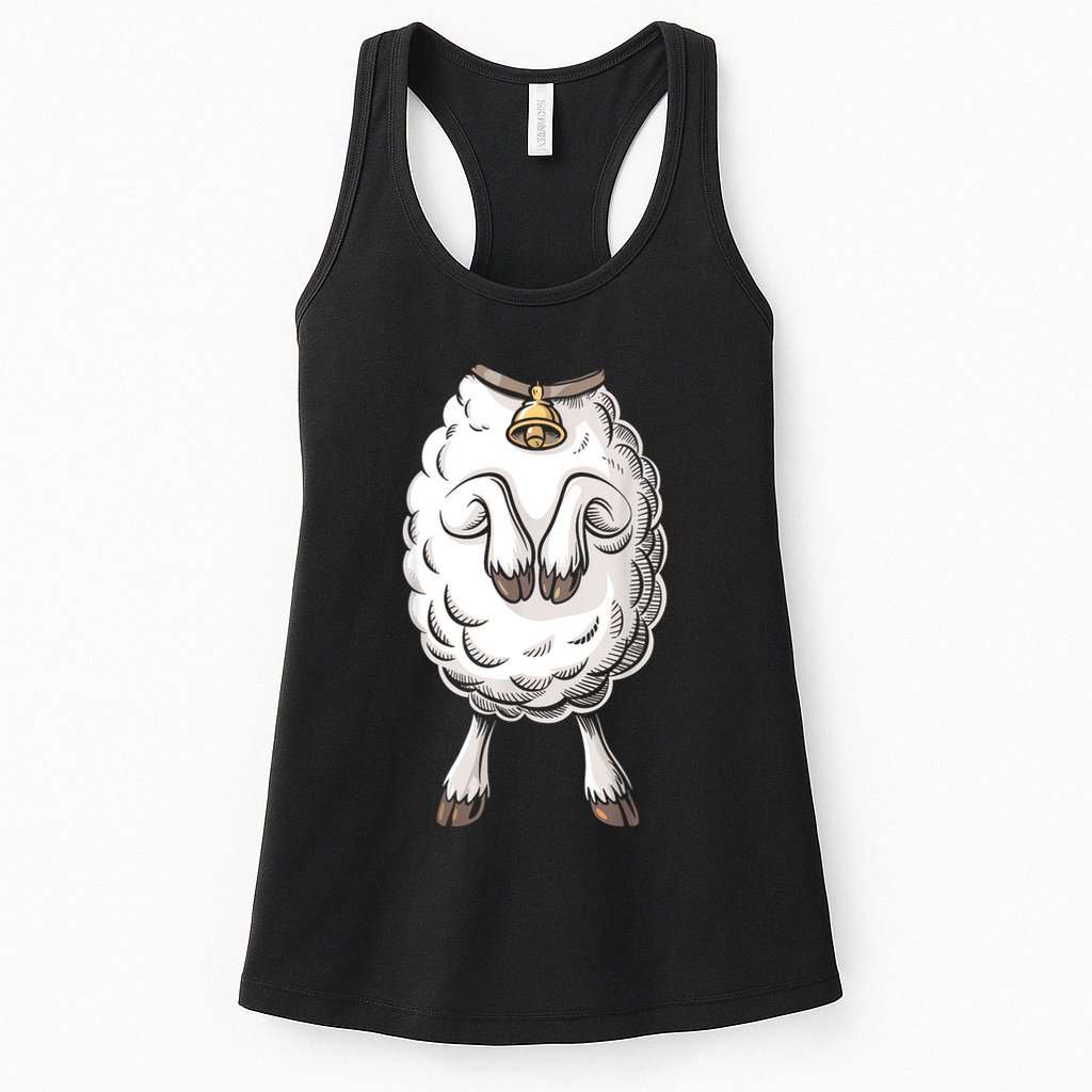 Adult Lamb Costume Womens Tank Top