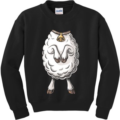 Adult Lamb Costume Kids Sweatshirt