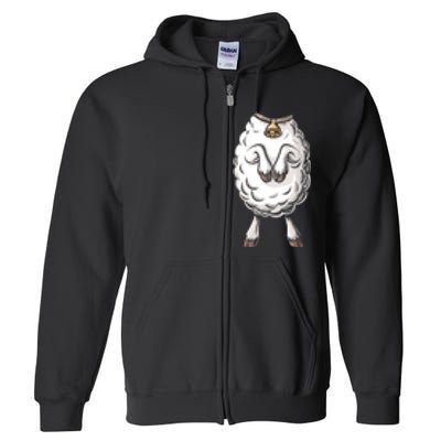 Adult Lamb Costume Full Zip Hoodie