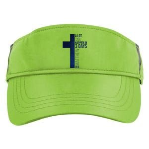 A Lot Can Happen In 3 Days Easter Cross Christianity Adult Drive Performance Visor