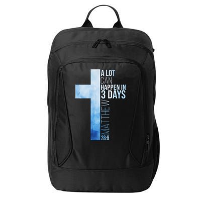 A Lot Can Happen In 3 Days Easter Cross Christianity City Backpack