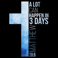A Lot Can Happen In 3 Days Easter Cross Christianity City Backpack