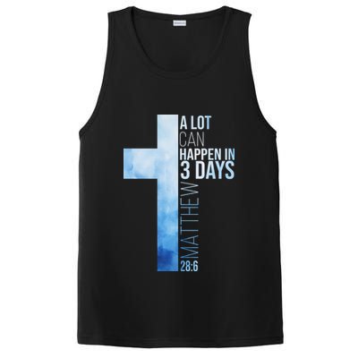 A Lot Can Happen In 3 Days Easter Cross Christianity PosiCharge Competitor Tank