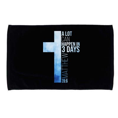 A Lot Can Happen In 3 Days Easter Cross Christianity Microfiber Hand Towel