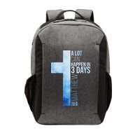 A Lot Can Happen In 3 Days Easter Cross Christianity Vector Backpack