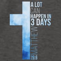 A Lot Can Happen In 3 Days Easter Cross Christianity Vector Backpack