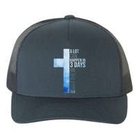 A Lot Can Happen In 3 Days Easter Cross Christianity Yupoong Adult 5-Panel Trucker Hat