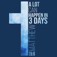 A Lot Can Happen In 3 Days Easter Cross Christianity Drawstring Bag