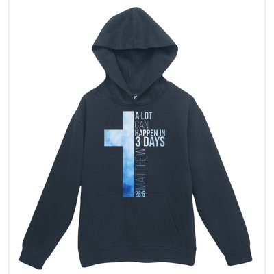 A Lot Can Happen In 3 Days Easter Cross Christianity Urban Pullover Hoodie